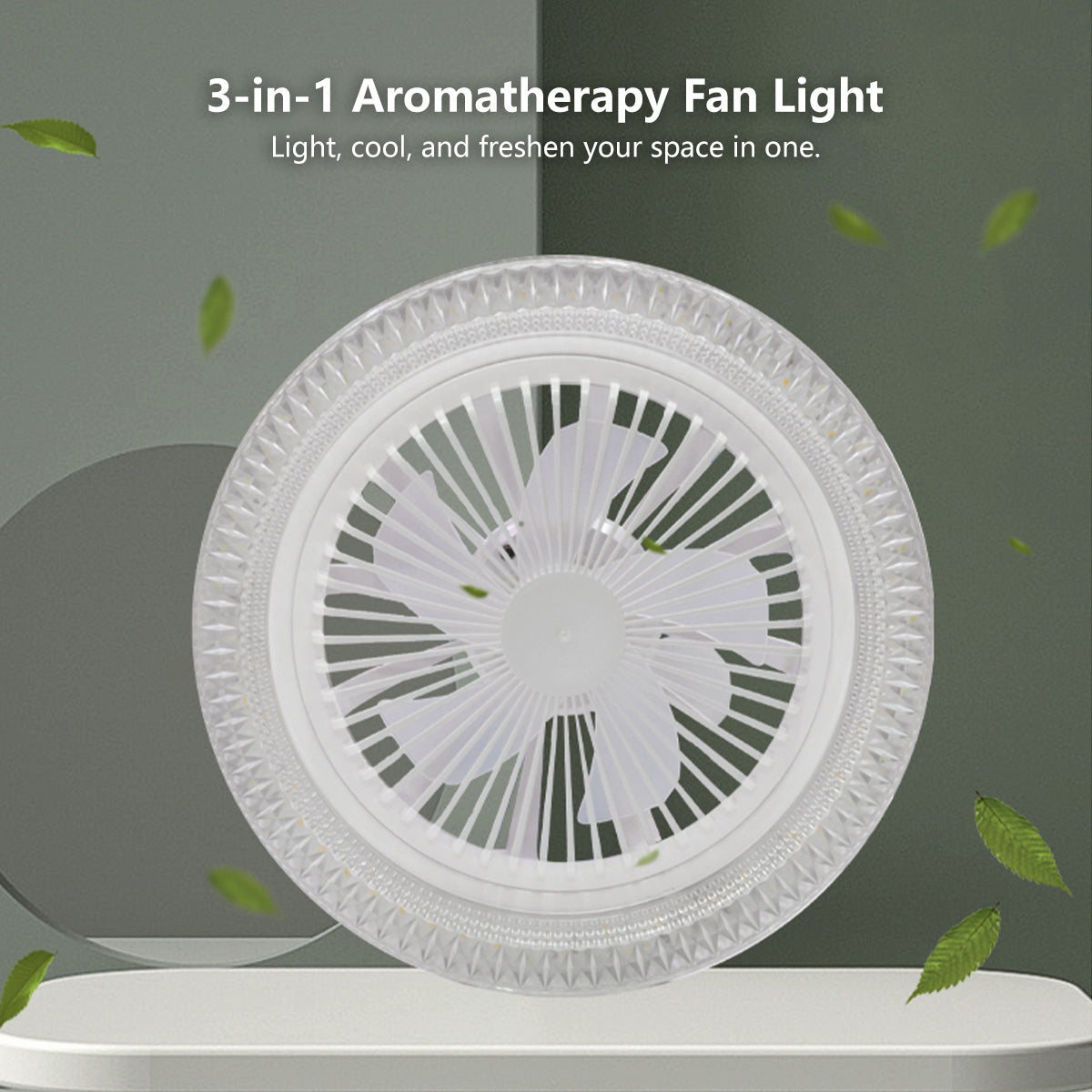 3-in-1 Ceiling Fan Light Aromatherapy Multi-Directional Fan Light Remote Control | Dimmable & Speeds