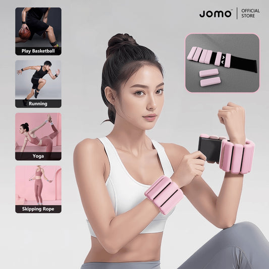 Silicone Weighted Wristband Bracelet Sweat-Resistant Waterproof Adjustable 1LB 2LBS