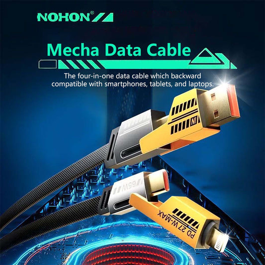 Mecha Data 4 in 1 Fast Charging Cable (1m/ 2m)