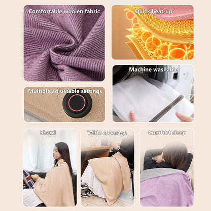 Graphene Washable Electric Heating Blanket Shawl