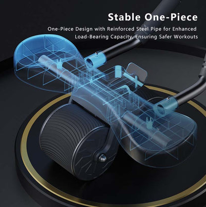 Upgraded JOMO Four Wheel Abdominal Wheel Roller Adjustable Armrest