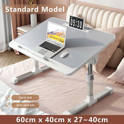 Foldable Lift Small Table Laptop Desk for Bed Adjustable Folding Portable Tablet
