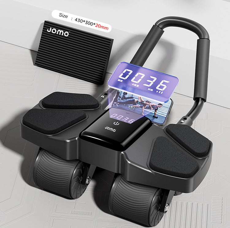 Upgraded JOMO Four Wheel Abdominal Wheel Roller Widened Wheel Base  Adjustable Armrest - Main Image