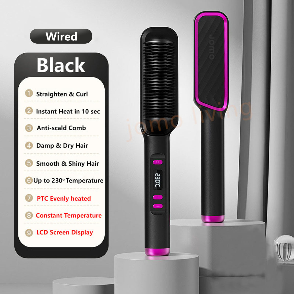 Premium Quality Hair Straightener Comb Hair Curler Hair Tools Styling