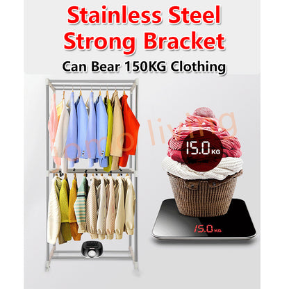 Clothes Drying Machine Quick-Drying 360 Convection Heating 6 Level of Heat
