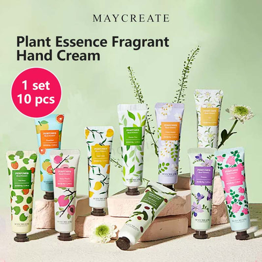 Plant Essence Fragrant Hand Cream Moisturizing Beautiful Skin Plant Extracts 1 set 10 pcs