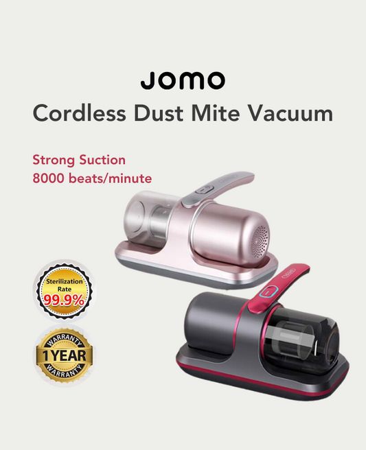 JOMO 8000Pa Cordless Dust Mite Vacuum UV-C Ultraviolet Rays Powerful Suction High Frequency Suction