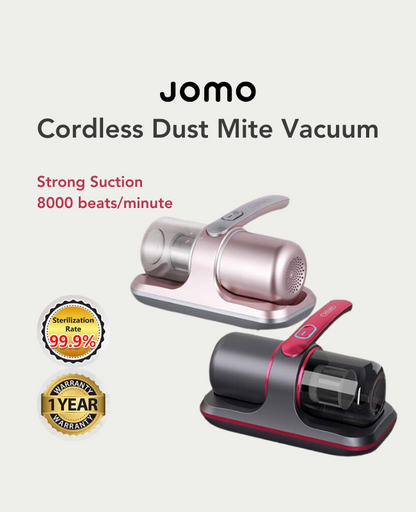 JOMO 8000Pa Cordless Dust Mite Vacuum Powerful Suction