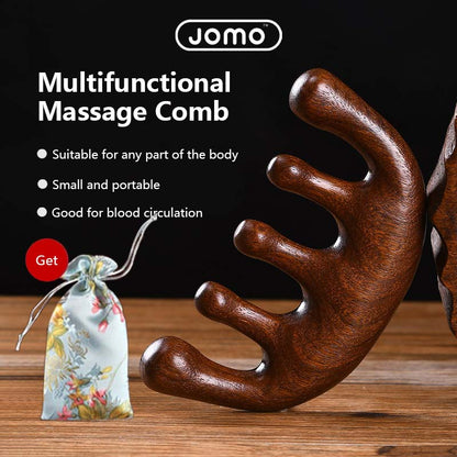 Multifunctional Massage Comb Sandalwood Meridian Massage Comb