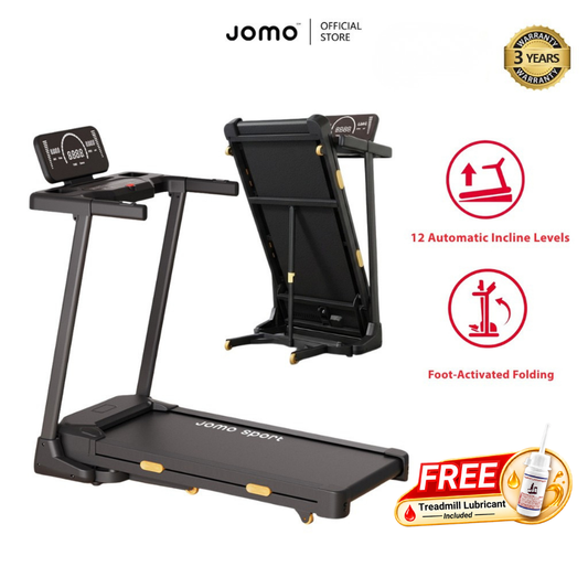 JOMO Foldable Treadmill 140kg Auto Incline Home Gym Running Fitness Quiet 跑步机