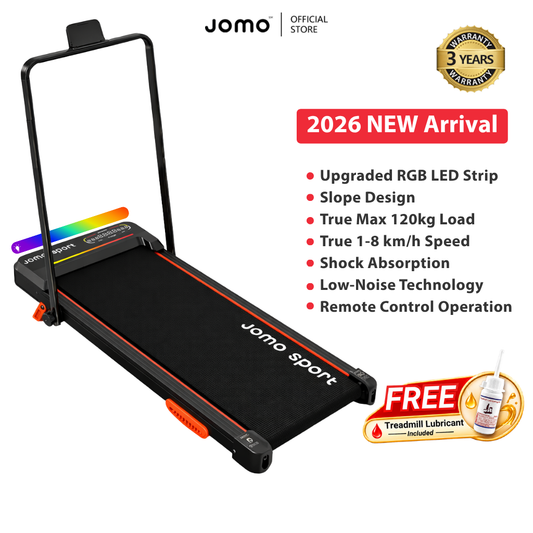 JOMO Shock Absorption Treadmill Walking Pad Foldable Home Exercise Gym Fitness