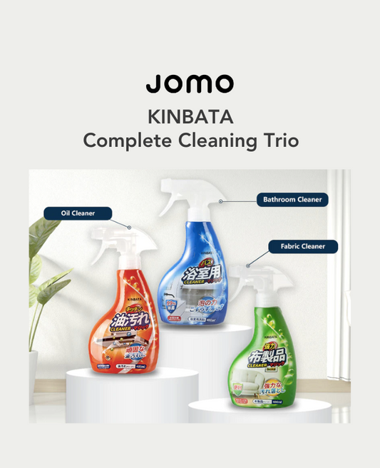 Japan KINBATA Complete Cleaning Trio Bathroom Cleaner Toilet Cleaner Oil Cleaner Fabric Cleaner