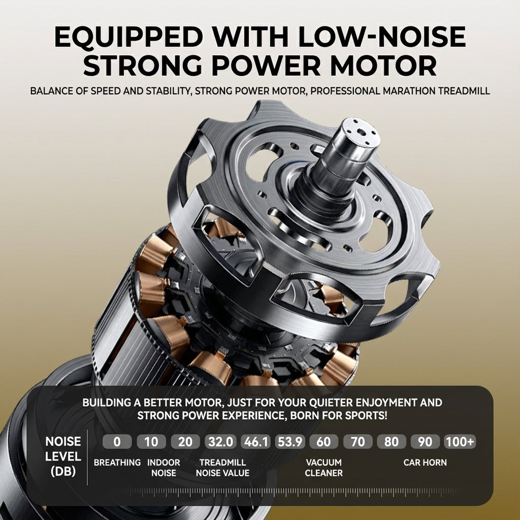 JOMO Ultra Quiet Foldable Treadmill Low Noise Motor 150kg Max Load Incline iPad Holder Shock Absorption