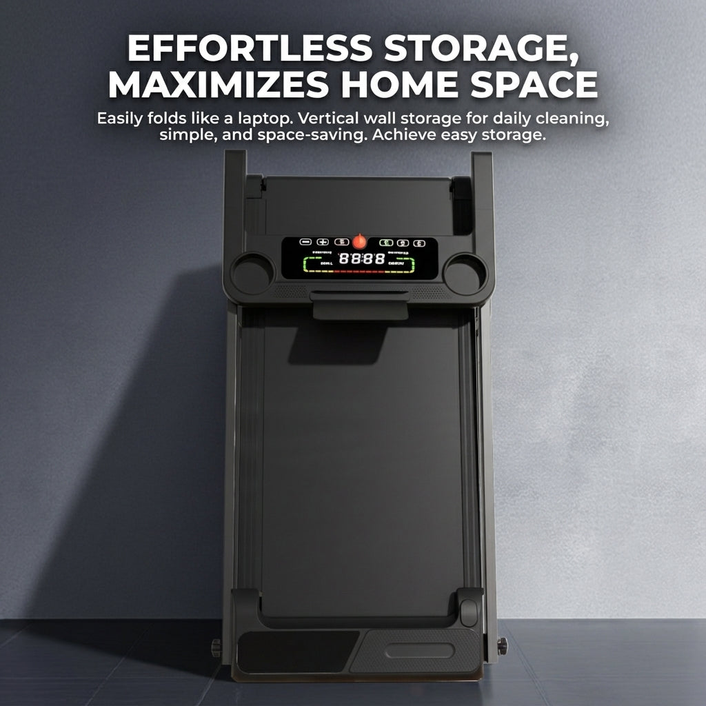 JOMO Ultra Quiet Foldable Treadmill Low Noise Motor 150kg Max Load Incline iPad Holder Shock Absorption