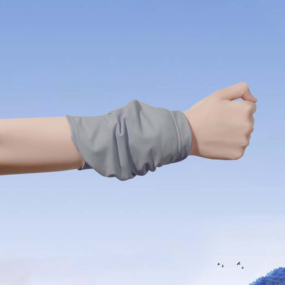 Cooling Wrist Sweatband Ice-Feel Sports Armband Quick-Dry Sweat Absorbing