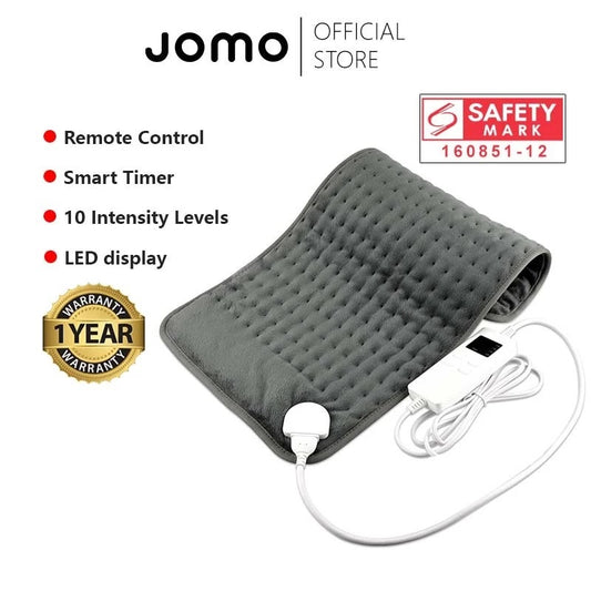 JOMO Electric Heating Pad Back Pain Massage Machine Washable Heat In 30 Sec