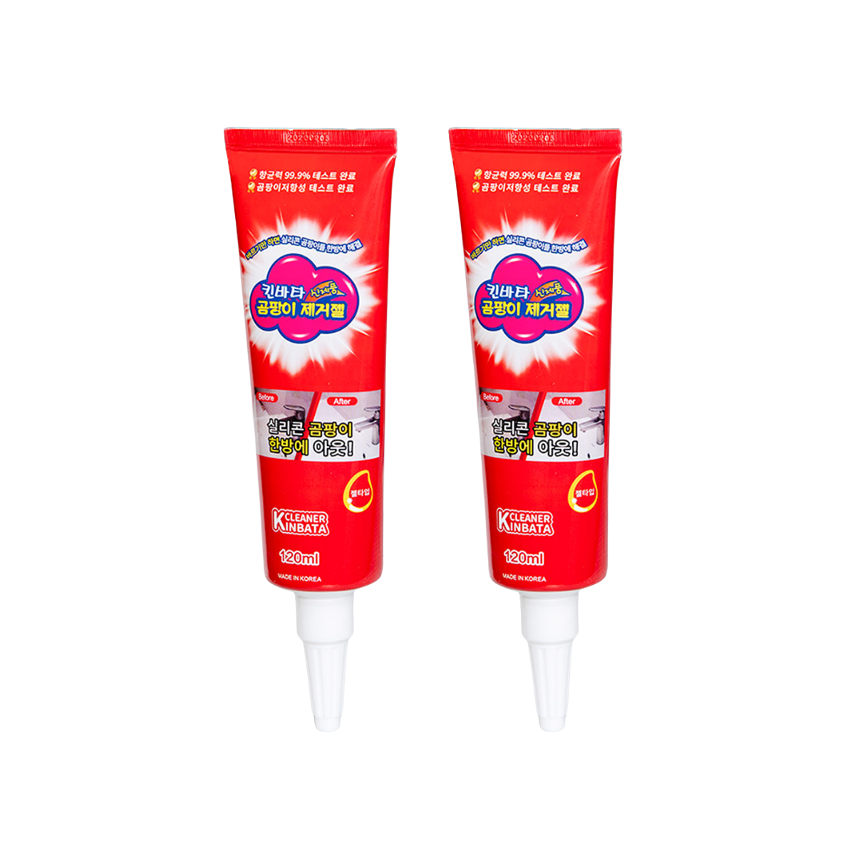 KINBATA Mold Remover Gel Eliminates Stains & Stops Mold from Returning High Germ Elimination Rate (120ml)