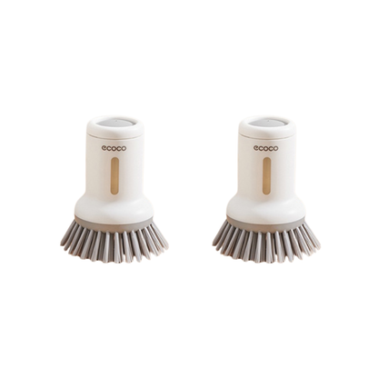 Multi Function Pot Brush Rotating Long-Handle & Refillable Short-Handle Pot Brush Set