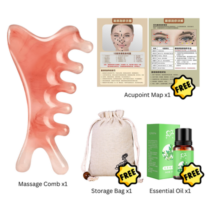 4 in 1 Multi-Functional Massage Comb Scalp Face Eye & Neck Massage