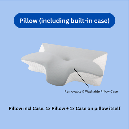 Butterfly Orthopedic Memory Pillow Ergonomic Neck Support, Slow Rebound