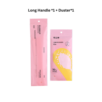 Dual-Purpose Duster with Detachable Handles Flexible Handle Extandable Handle