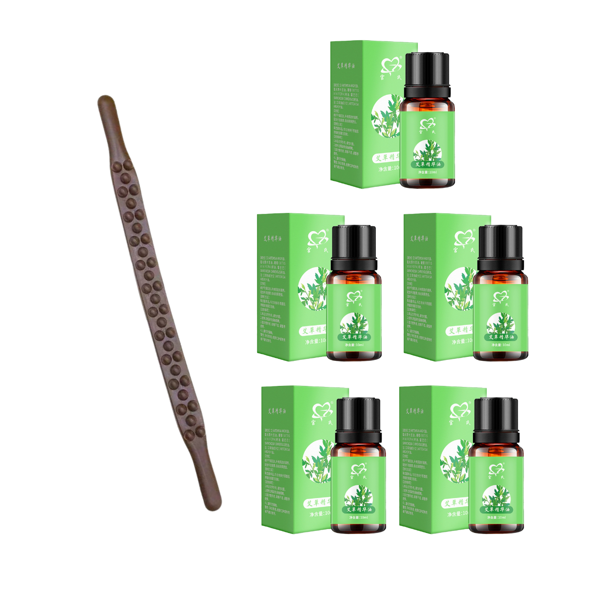 59-Bead Non-Solid Wood Massage Stick