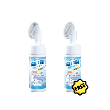 【Buy 1 get 1 FREE @$9.9!】 Shoe Cleaner with Brush White Shoe Cleaner Stain Removal (200ml)