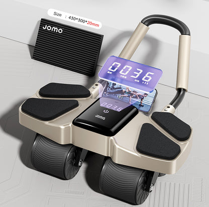 Upgraded JOMO Four Wheel Abdominal Wheel Roller Adjustable Armrest