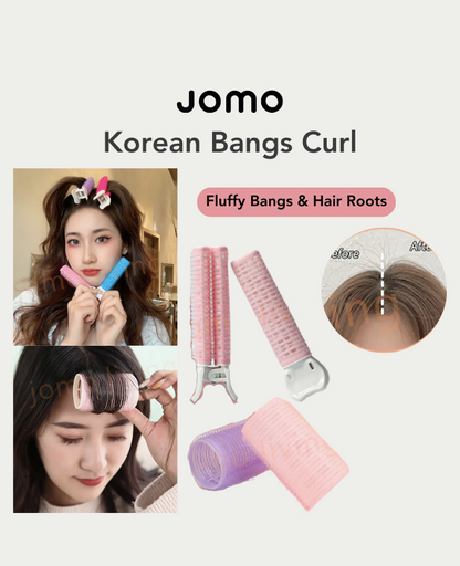 Korean Bangs Hairstyle Clip Lazy Curl Styling Volumizing Clip Curler