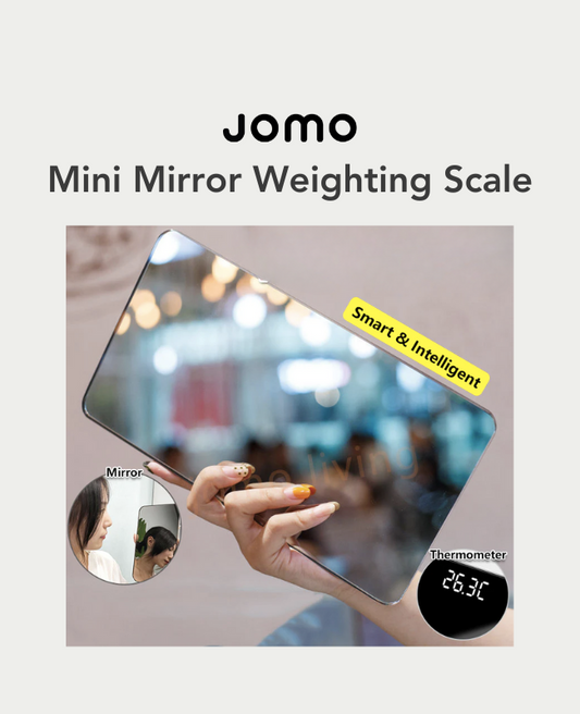 Mirror Screen Mini LED Body Fat Scale Portable Digital Weight Measuring Scale for Travel