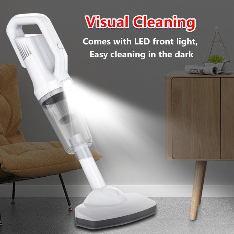 12000pa 120W White Cordless Vacuum Cleaner Powerful Suction Mini Light Portable Vacuum Bag