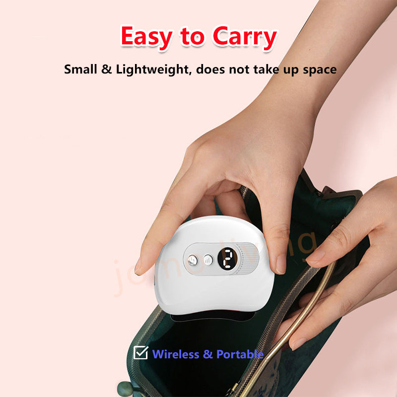 Electric GuaSha Meridian Brush Scraping Face Slimming Massage Vibration & Hot Compress Vday Gift Idea