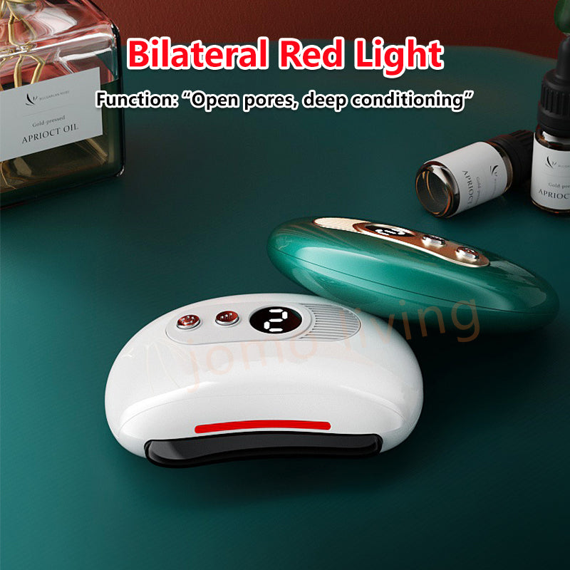 Electric GuaSha Meridian Brush Scraping Face Slimming Massage Vibration & Hot Compress Vday Gift Idea