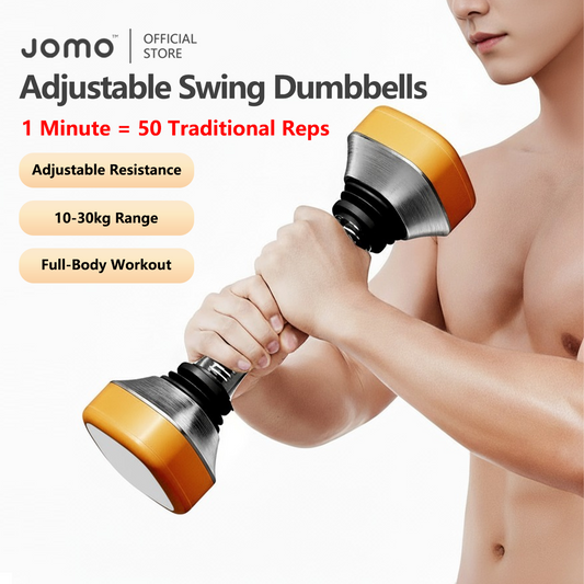 JOMO Adjustable Swing Dumbbell 10-30kg ABS Steel Full Body Home Gym Trainer Adjustable Resistance