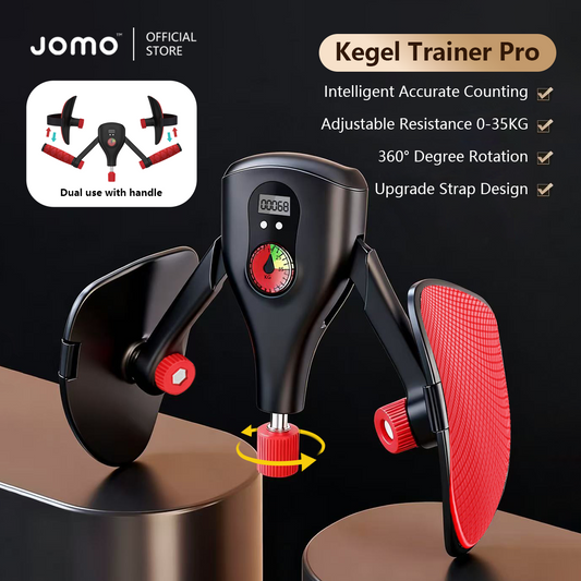 JOMO Kegel Trainer Pro 0-35kg Auto Rep Counting Adjustable Resistance Upgraded Strip Design 360 Rotation