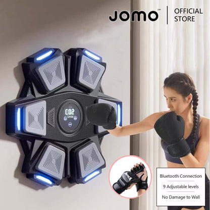 JOMO Premium Quality Music Boxing Machine Punching Bag Home Exercise | JOMO Singapore