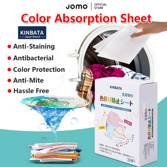 Kinbata Color & Dirts Absorption Colour Catcher Laundry Sheet Anti Mite Anti Bacteria Anti-dye 30pcs