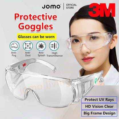 3M Safety Professional Goggles Eyewear UV Protection Eye Wear Face Shield Face Mask