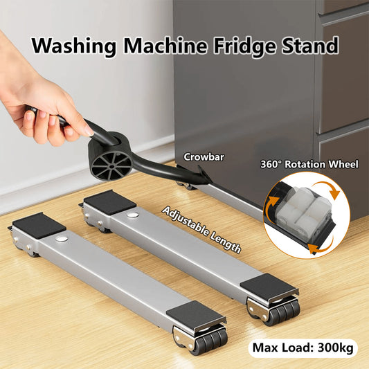 Furniture Mover 2pcs/set Adjustable Washing Machine Base Stand Trolley Fridge Base Wheel