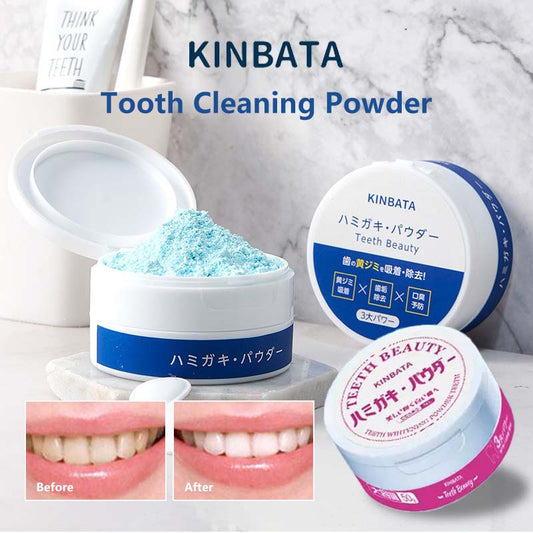 Japan KINBATA Tooth Cleaning Powder Dental Care Stain Remover Teeth Whitening Prevent Tooth Decay