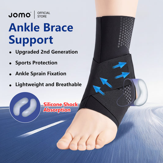 JOMO Ankle Brace Support Sprain Protection Ultra-Thin 0.1mm Straps Wear with Shoes Lightweight
