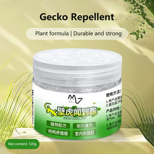 Gecko Repellent Lizard Repellent Natural Plant Ingredient Indoor and Outdoor Use (120g)