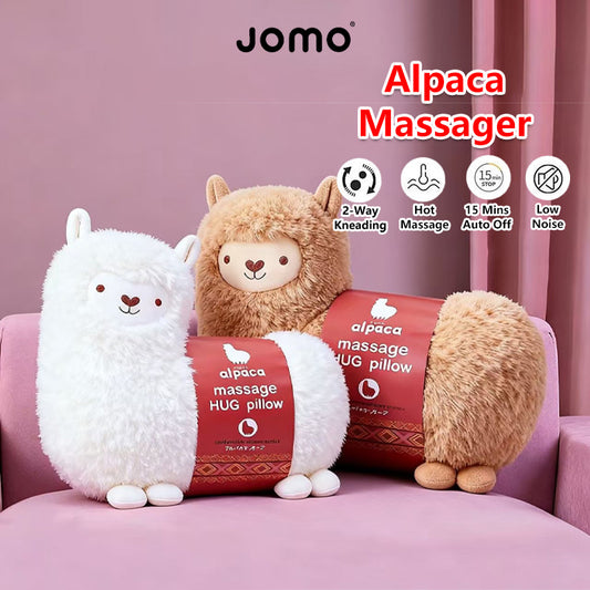 JOMO Electric Alpaca Heat Massager Pillow Cushion Hot Compress Massage Cute Gift Idea