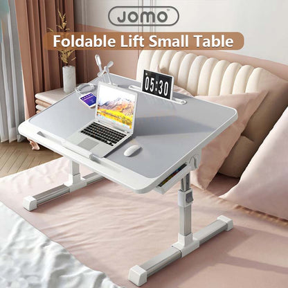 Foldable Lift Small Table Laptop Desk for Bed Adjustable Folding Portable Tablet