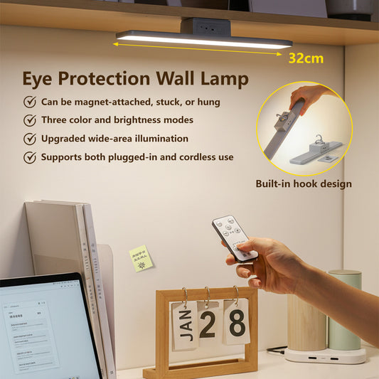 Eye Protection Wall Lamp Detachable Design USB Charging Portable Touch/ Remote Control Lamp