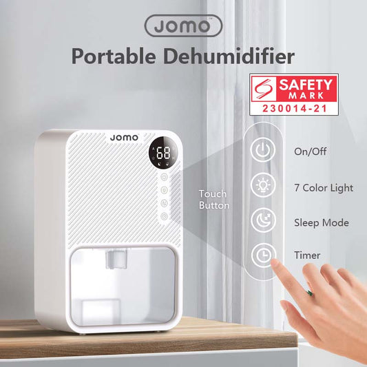 Portable Dehumidifier with LCD Display Touch Function Colour Full Night Light Sleep Mode Timer