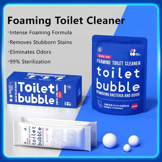 Foaming Toilet Cleaner Toilet Bubble Removing Bacteria and Odor (40gx5 packs/ 240g)