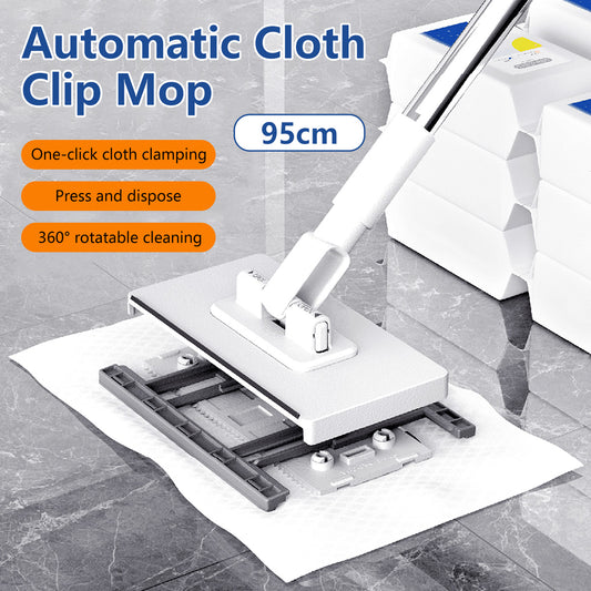 Reusable Face Towels Lazy Mop Cloth Changing Mop 360 Degrees Rotating Replaceable Mop 95cm