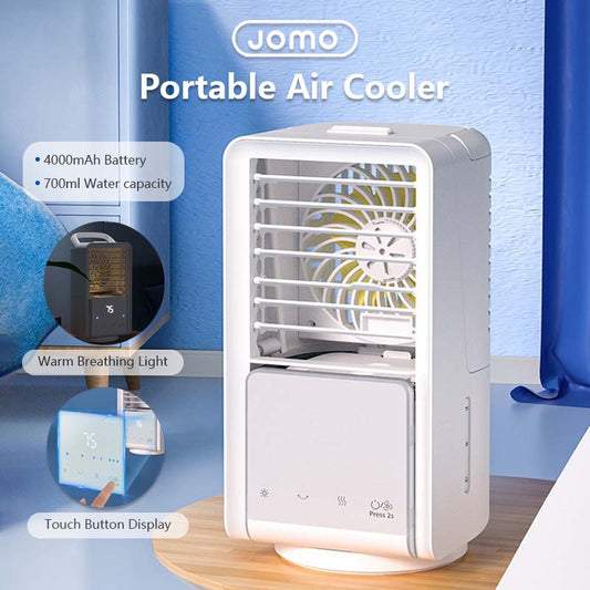 Portable Air Cooler 700ml 3 Level Gear Wind Speed Touch Button Display