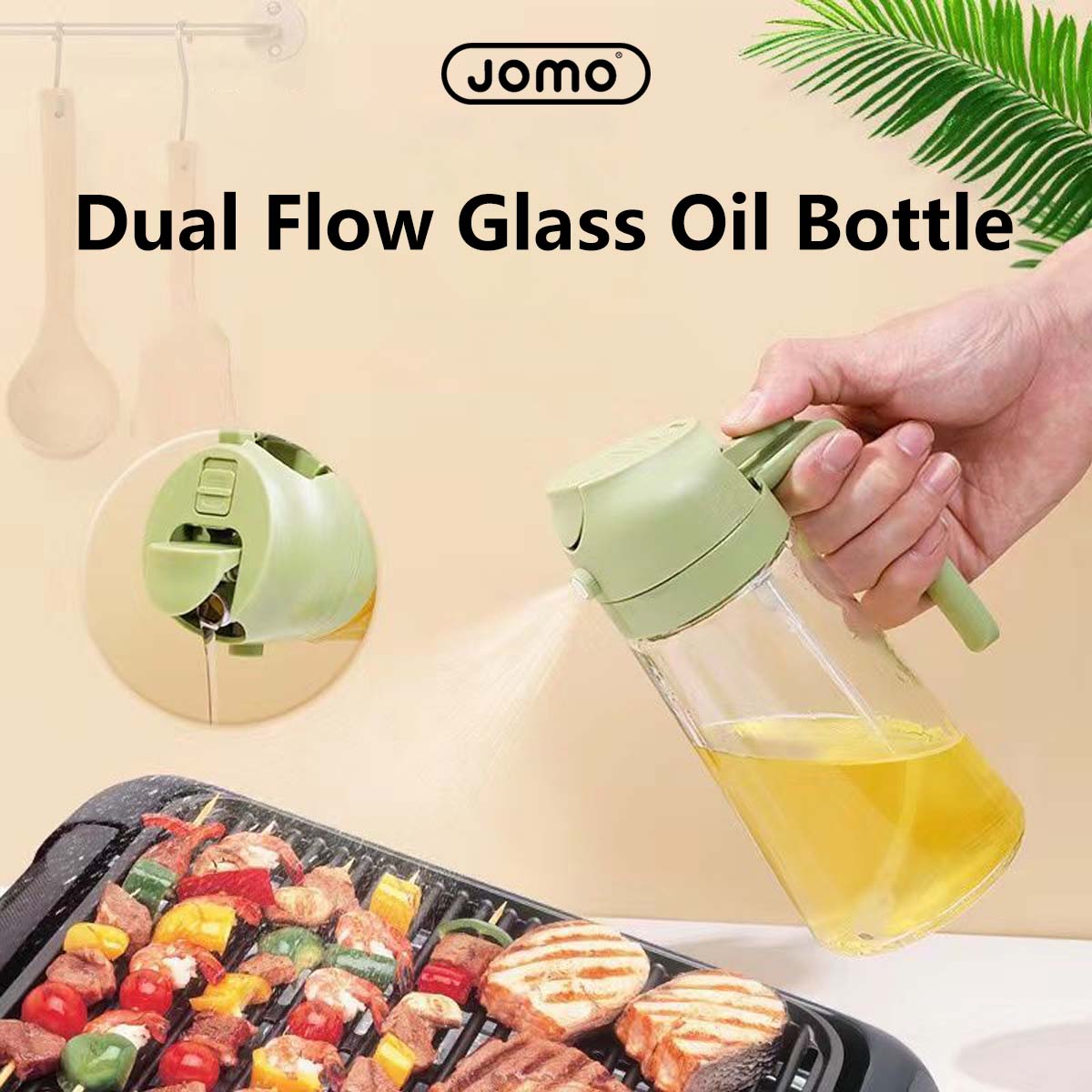 Jomo Dual Flow Glass Oil Bottle